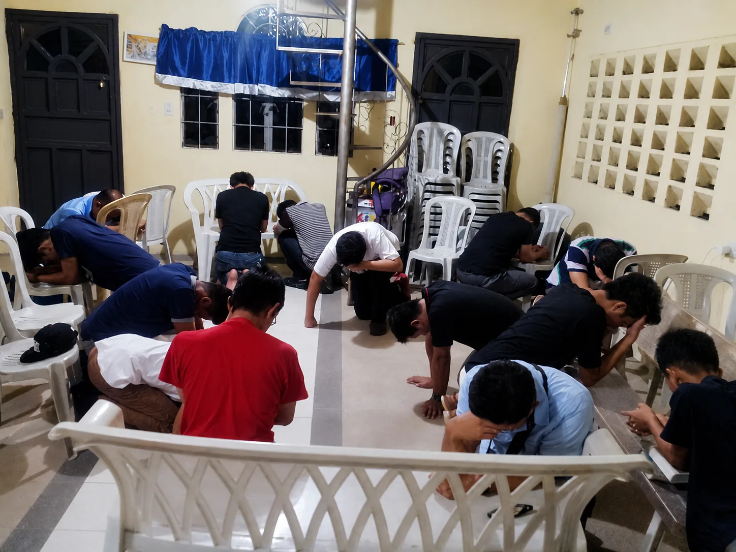 Prayer & Choir at AV1611 Bible Believers Baptist Church
